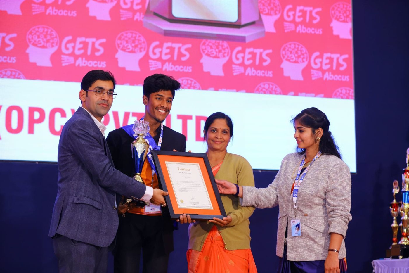 GETS Abacus Limca Book of Records world record award